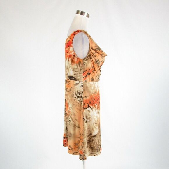 Light beige orange JOLIBEL A-line dress 8 - Picture 5 of 8